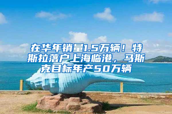 在华年销量1.5万辆！特斯拉落户上海临港，马斯克目标年产50万辆