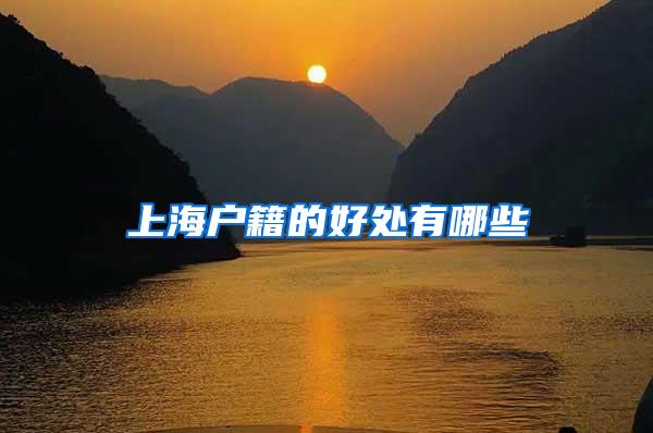 上海户籍的好处有哪些