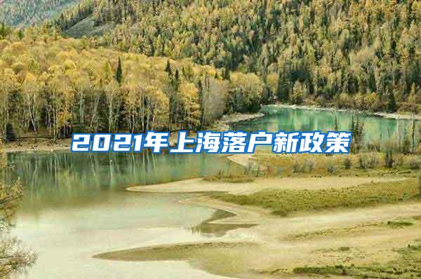 2021年上海落户新政策