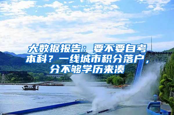 大数据报告：要不要自考本科？一线城市积分落户，分不够学历来凑