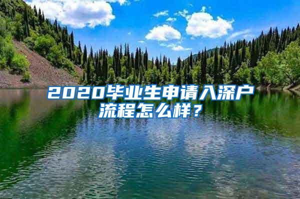 2020毕业生申请入深户流程怎么样？
