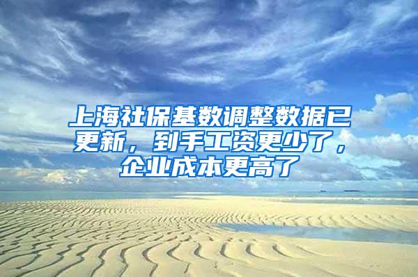 上海社保基数调整数据已更新，到手工资更少了，企业成本更高了