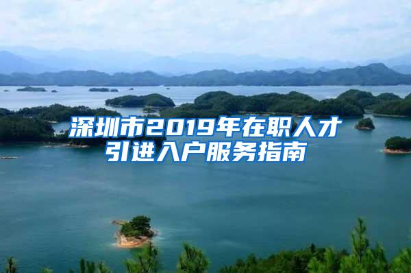 深圳市2019年在职人才引进入户服务指南