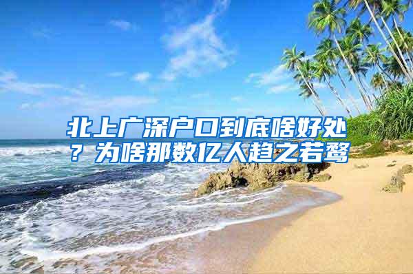 北上广深户口到底啥好处？为啥那数亿人趋之若鹜