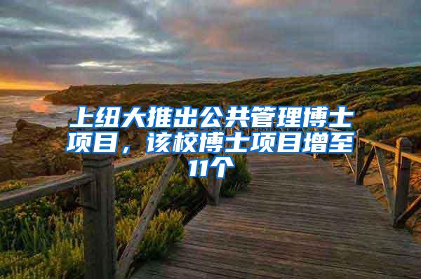 上纽大推出公共管理博士项目，该校博士项目增至11个