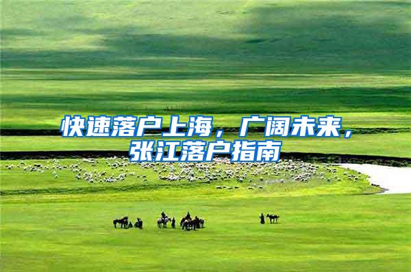 快速落户上海，广阔未来，张江落户指南