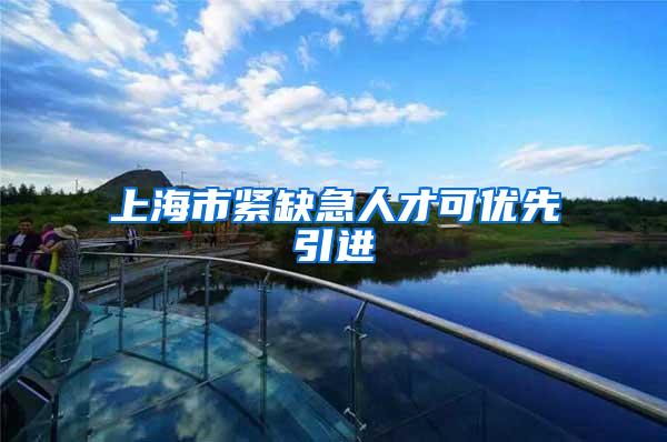 上海市紧缺急人才可优先引进