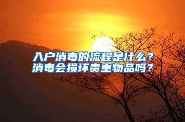 入户消毒的流程是什么？消毒会损坏贵重物品吗？