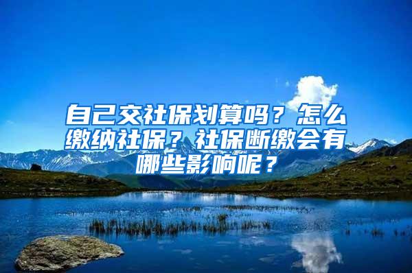 自己交社保划算吗？怎么缴纳社保？社保断缴会有哪些影响呢？