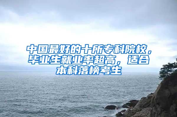 中国最好的十所专科院校，毕业生就业率超高，适合本科落榜考生