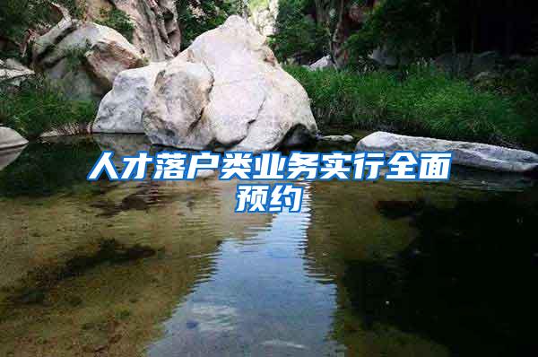 人才落户类业务实行全面预约