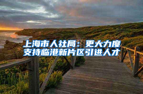 上海市人社局：更大力度支持临港新片区引进人才