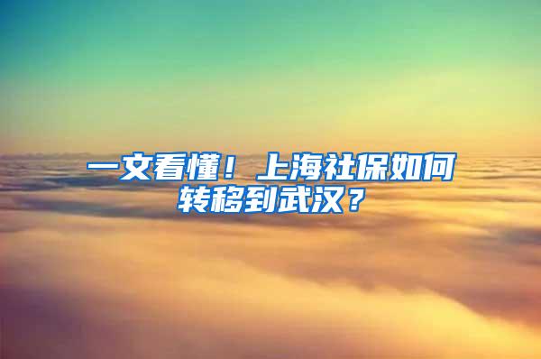 一文看懂！上海社保如何转移到武汉？