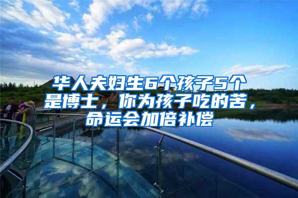 华人夫妇生6个孩子5个是博士，你为孩子吃的苦，命运会加倍补偿