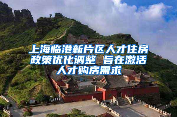 上海临港新片区人才住房政策优化调整 旨在激活人才购房需求