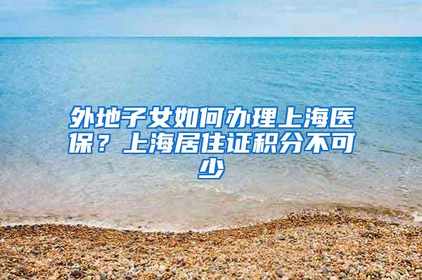 外地子女如何办理上海医保？上海居住证积分不可少