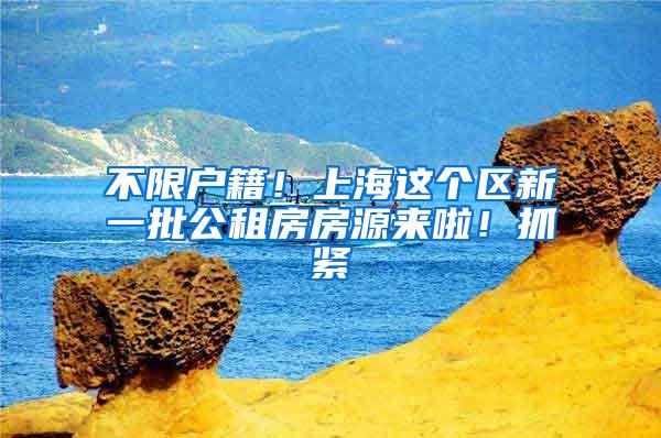 不限户籍！上海这个区新一批公租房房源来啦！抓紧