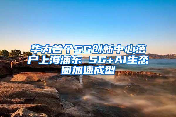 华为首个5G创新中心落户上海浦东 5G+AI生态圈加速成型