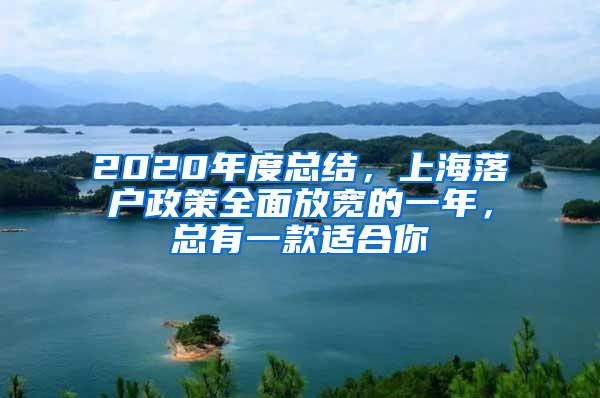 2020年度总结，上海落户政策全面放宽的一年，总有一款适合你