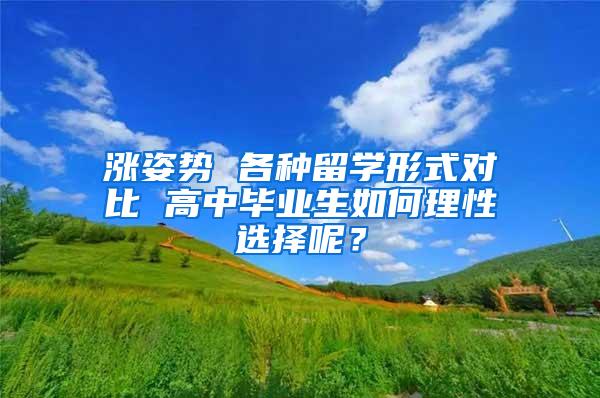 涨姿势 各种留学形式对比 高中毕业生如何理性选择呢？
