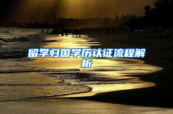 留学归国学历认证流程解析