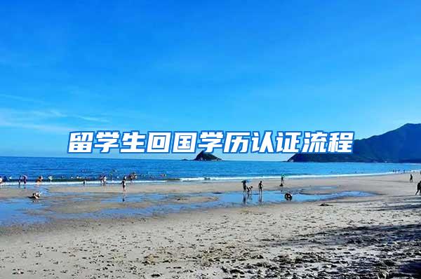 留学生回国学历认证流程