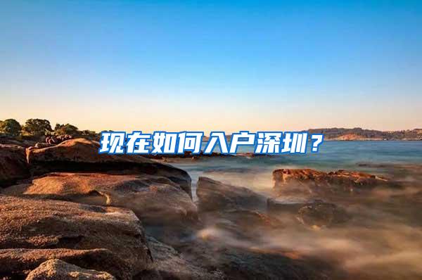 现在如何入户深圳？