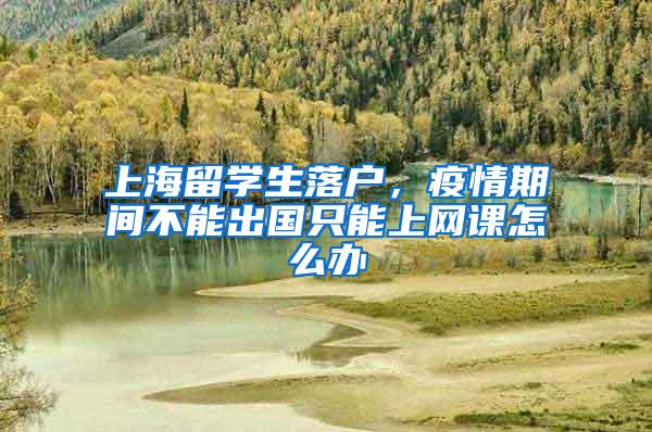 上海留学生落户，疫情期间不能出国只能上网课怎么办
