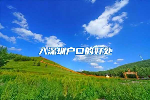 入深圳户口的好处