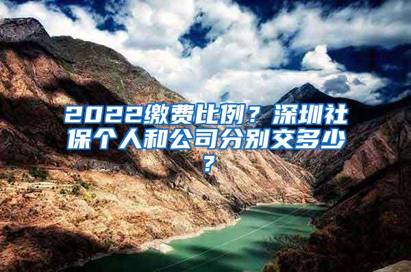 2022缴费比例？深圳社保个人和公司分别交多少？