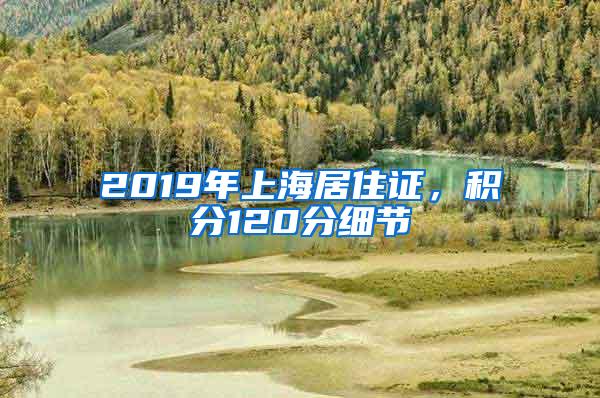 2019年上海居住证，积分120分细节