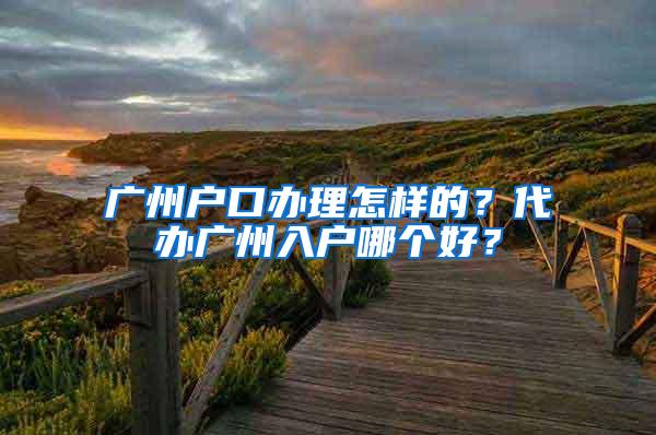 广州户口办理怎样的？代办广州入户哪个好？