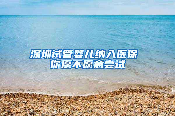 深圳试管婴儿纳入医保 你愿不愿意尝试