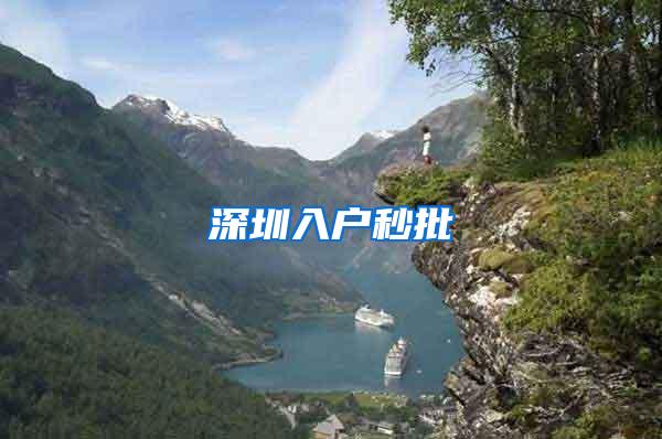 深圳入户秒批