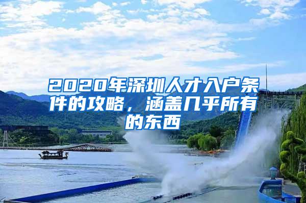 2020年深圳人才入户条件的攻略，涵盖几乎所有的东西