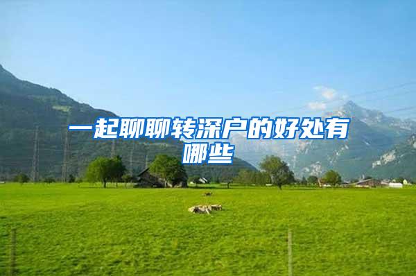 一起聊聊转深户的好处有哪些