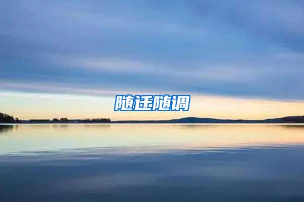 随迁随调