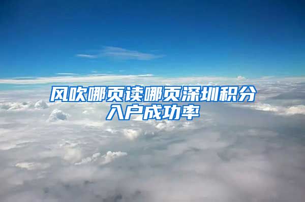 风吹哪页读哪页深圳积分入户成功率