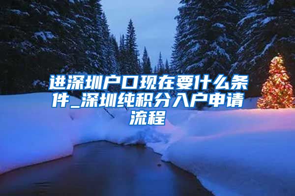 进深圳户口现在要什么条件_深圳纯积分入户申请流程