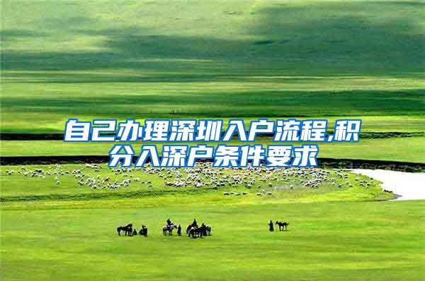 自己办理深圳入户流程,积分入深户条件要求
