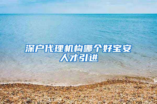 深户代理机构哪个好宝安人才引进