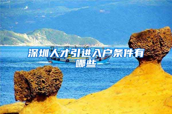 深圳人才引进入户条件有哪些