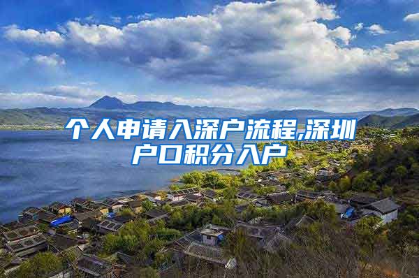个人申请入深户流程,深圳户口积分入户