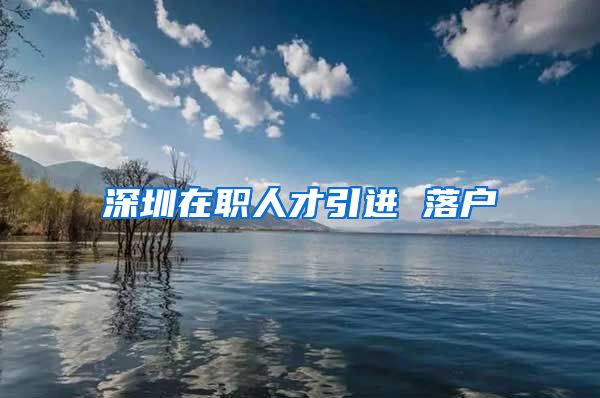 深圳在职人才引进 落户