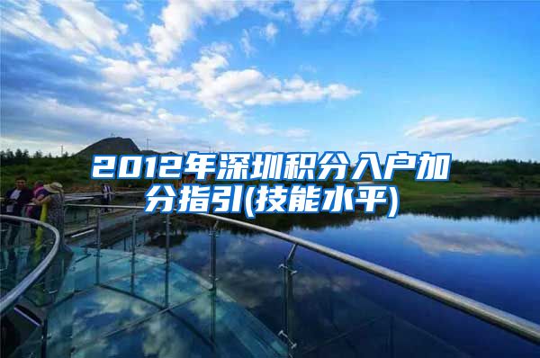 2012年深圳积分入户加分指引(技能水平)