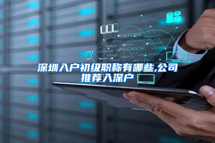深圳入户初级职称有哪些,公司推荐入深户
