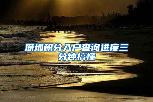 深圳积分入户查询进度三分钟搞懂
