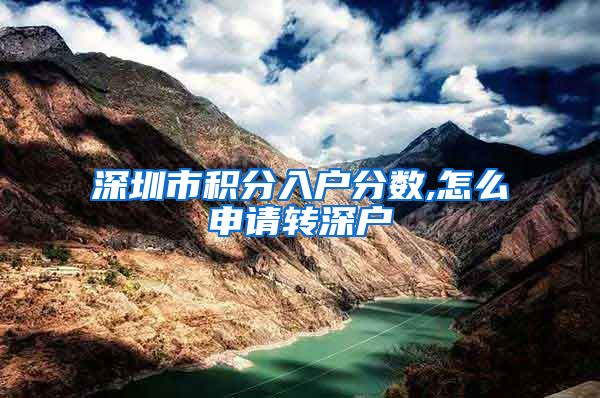 深圳市积分入户分数,怎么申请转深户