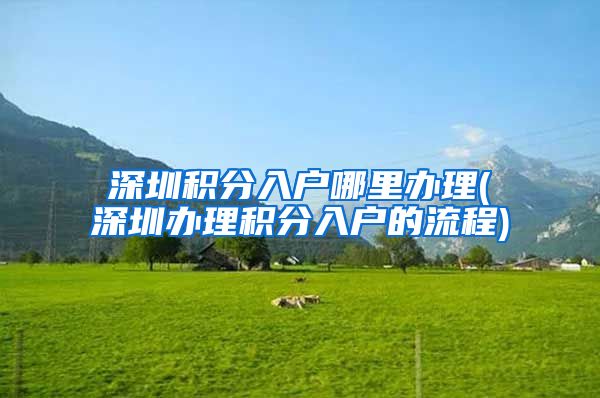 深圳积分入户哪里办理(深圳办理积分入户的流程)