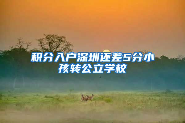 积分入户深圳还差5分小孩转公立学校